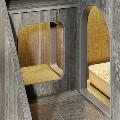 Indoor Cat House Side Table For Living Room