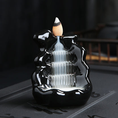 Backflow Incense Burner Backflow Incense Tower Incense Ceramic Incense Burner Ornaments