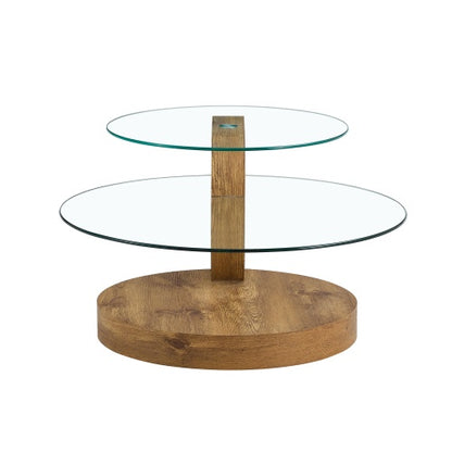 Modern And Practical Double-layer Round Table.