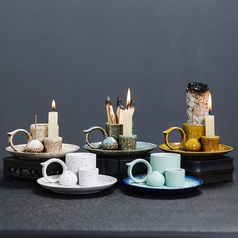 Burning Tray Bracket Ceramic Incense Burner