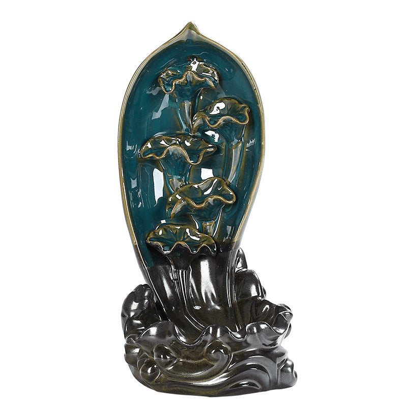 Yoga Ceramic Creative Backflow Incense Burner Decoration