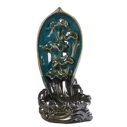 Yoga Ceramic Creative Backflow Incense Burner Decoration