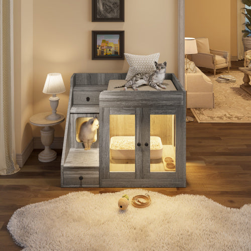 Indoor Cat House Side Table For Living Room