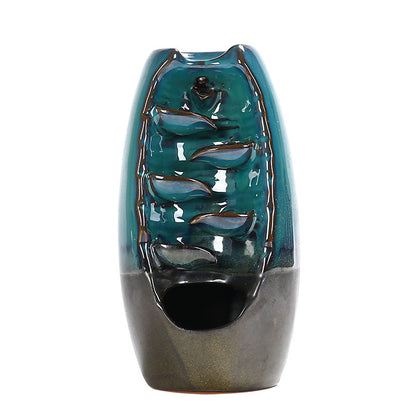 Yoga Ceramic Creative Backflow Incense Burner Decoration