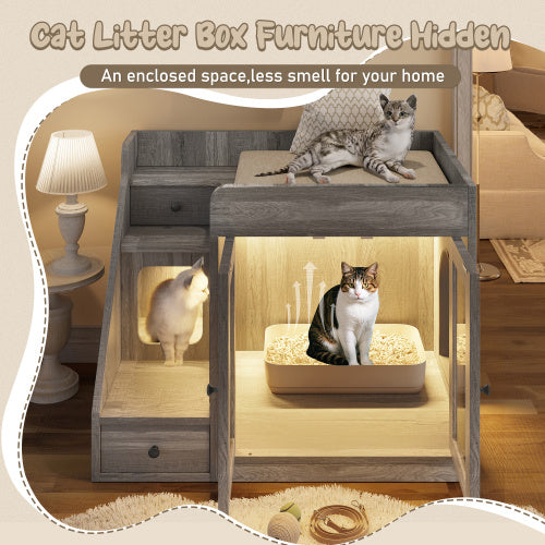 Indoor Cat House Side Table For Living Room