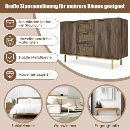 Metal And Wood Sideboard