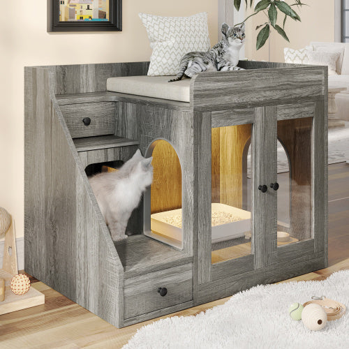 Indoor Cat House Side Table For Living Room