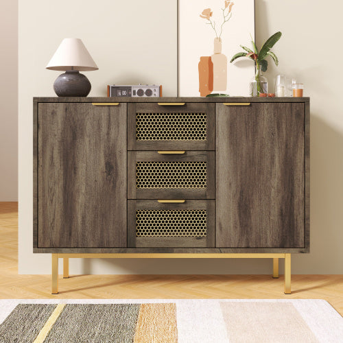Metal And Wood Sideboard